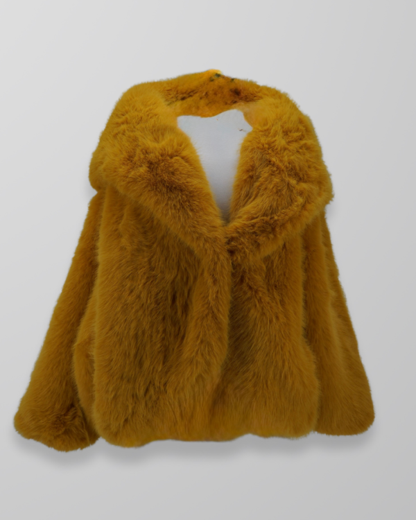 Abrigo dorado elegante mujer | Stylicious (14)
