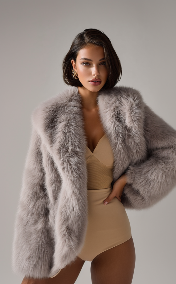 Abrigo gris elegante mujer | Stylicious (6)