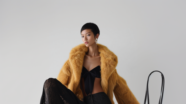 Abrigo dorado elegante mujer | Stylicious (15)