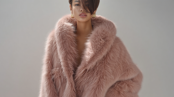 Abrigo rosa elegante mujer | Stylicious (13)