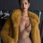 Abrigo dorado elegante mujer | Stylicious (2)