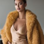 Abrigo dorado elegante mujer | Stylicious (3)