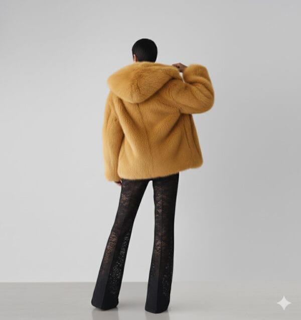 Abrigo dorado elegante mujer | Stylicious (11)