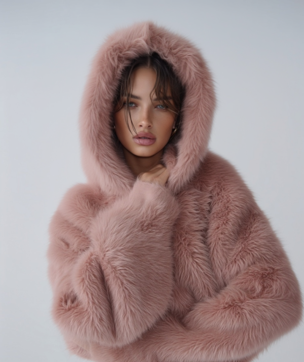 Abrigo rosa elegante mujer | Stylicious (9)