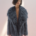 Abrigo de pelo azul mujer | Stylicious (2)