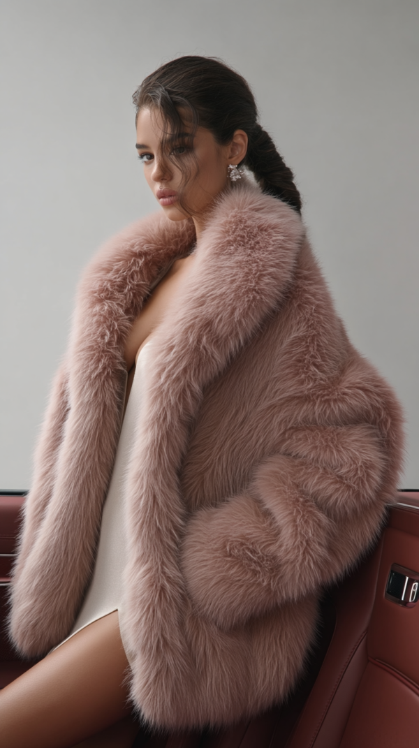 Abrigo rosa elegante mujer | Stylicious (10)
