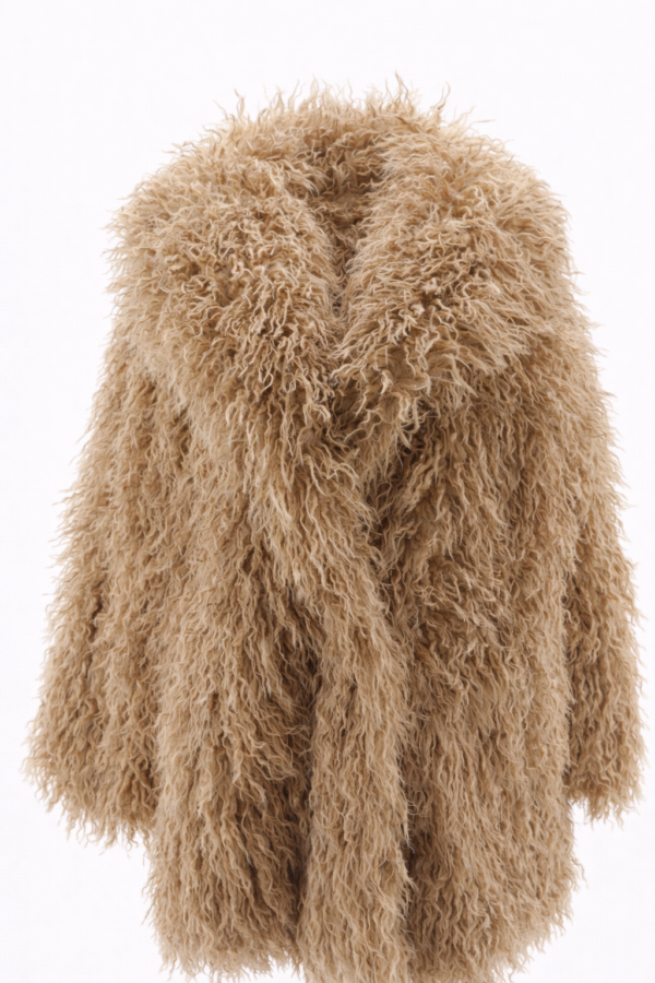 Abrigo de pelo beige mujer | Stylicious (13)