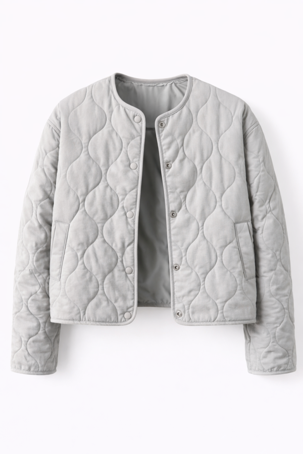 Chaqueta acolchada beige mujer | Stylicious (11)