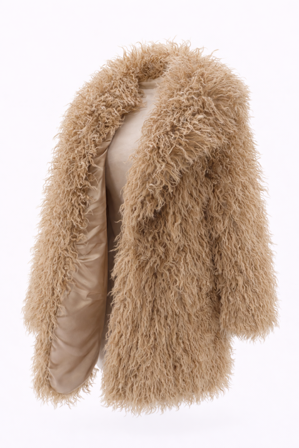 Abrigo de pelo beige mujer | Stylicious (12)