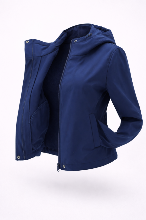 Parka corta impermeable azul marino | Stylicious (23)