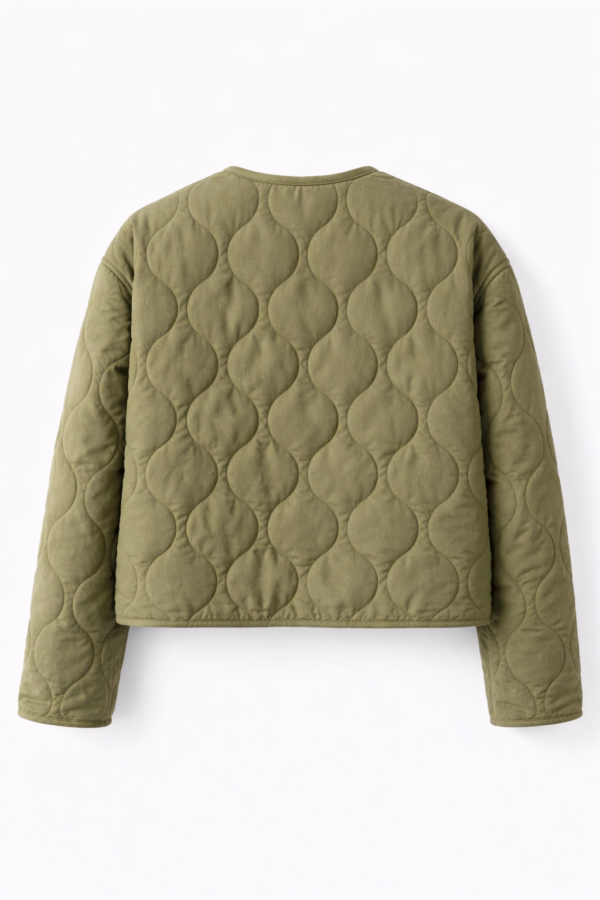 Chaqueta acolchada verde mujer | Stylicious (13)