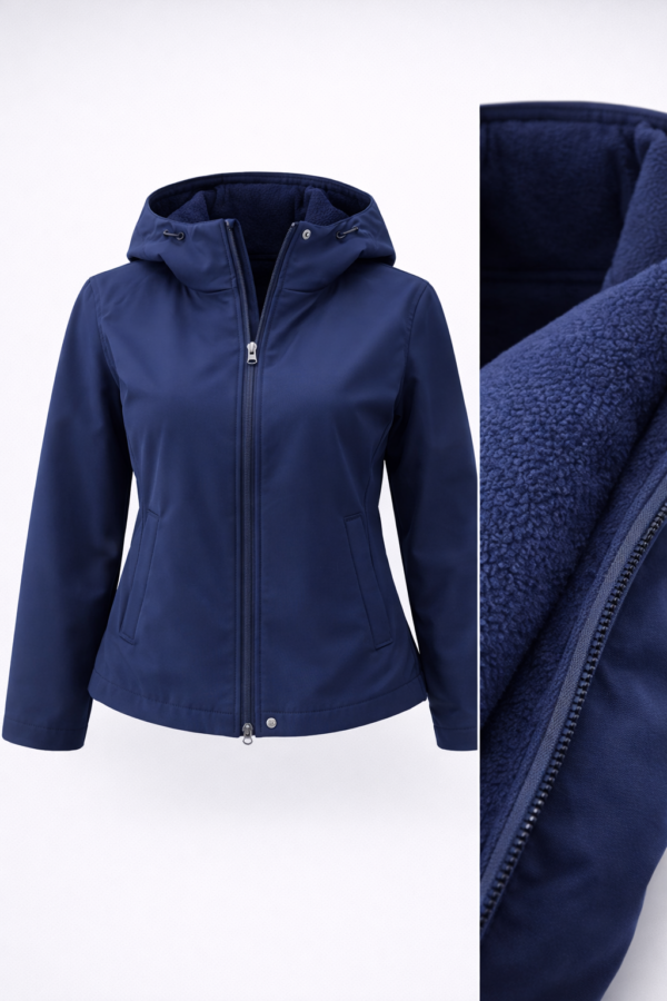 Parka corta impermeable azul marino | Stylicious (20)