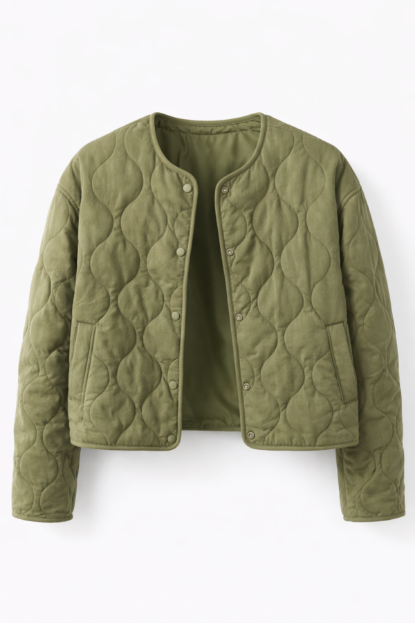 Chaqueta acolchada verde mujer | Stylicious (12)