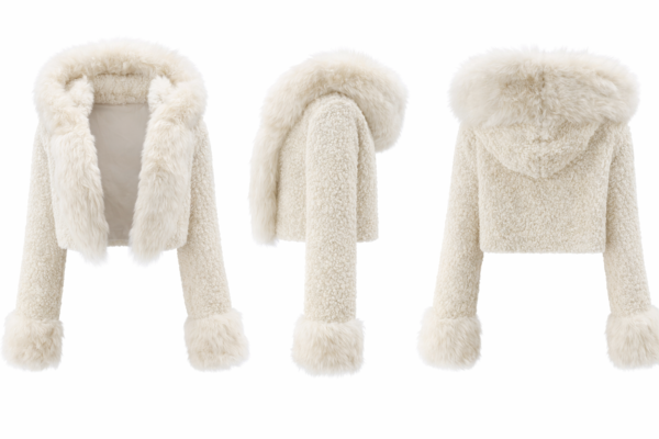 Chaqueta corta de pelo blanca | Stylicious (7)