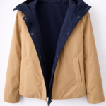Chubasquero reversible azul y beige | Stylicious (11)