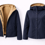 Chubasquero reversible azul y beige | Stylicious (18)