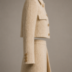Conjunto de tweed beige y dorado | Stylicious (12)