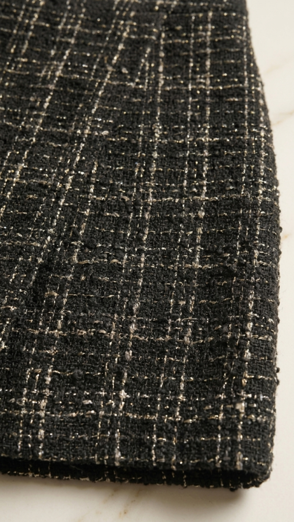 Conjunto de tweed negro y dorado | Stylicious (15)