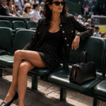 Conjunto de tweed negro y dorado | Stylicious (4)