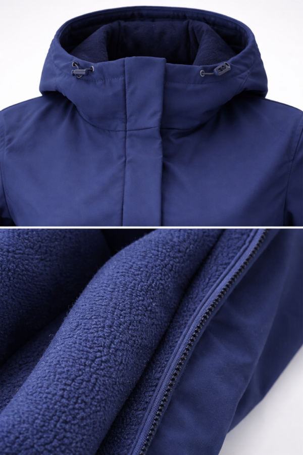 Parka corta impermeable azul marino | Stylicious (21)
