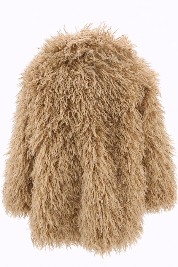 Abrigo de pelo beige mujer | Stylicious (14)