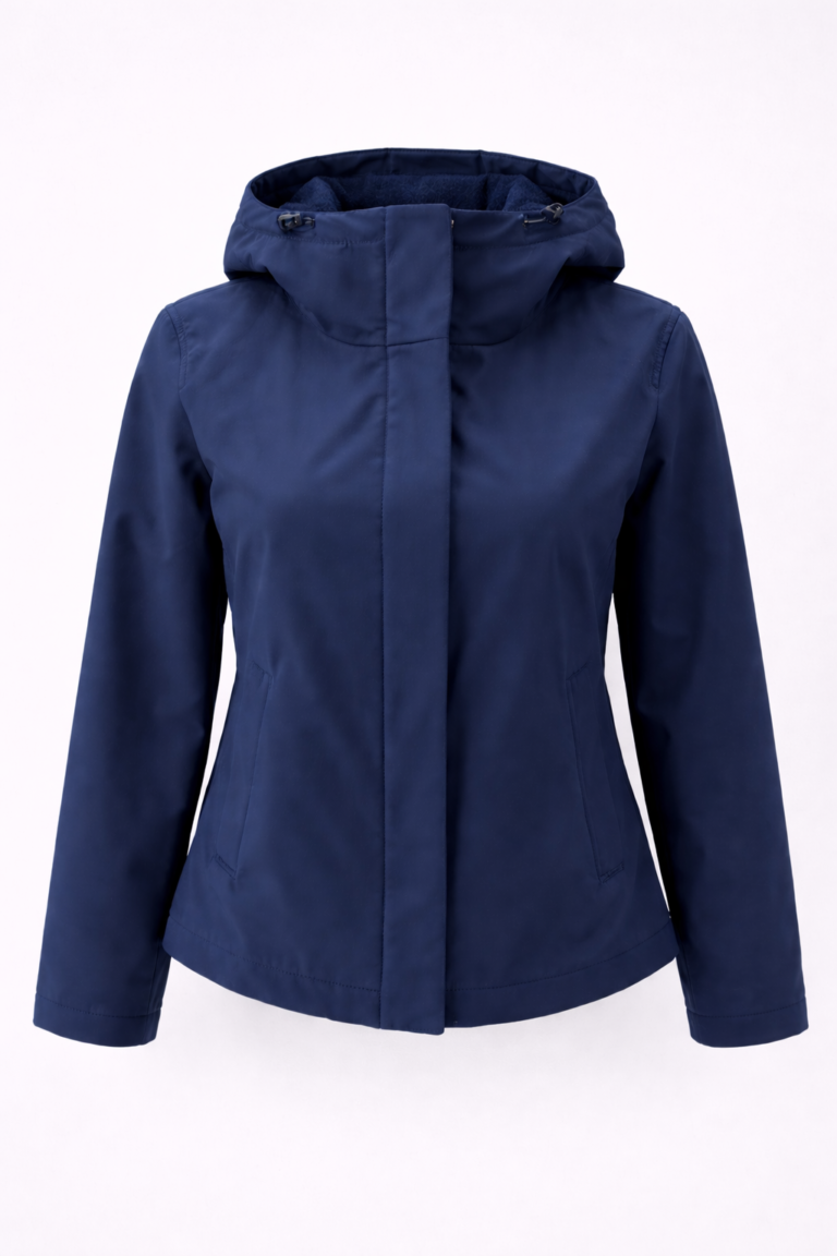 Parka corta impermeable azul marino | Stylicious packshot