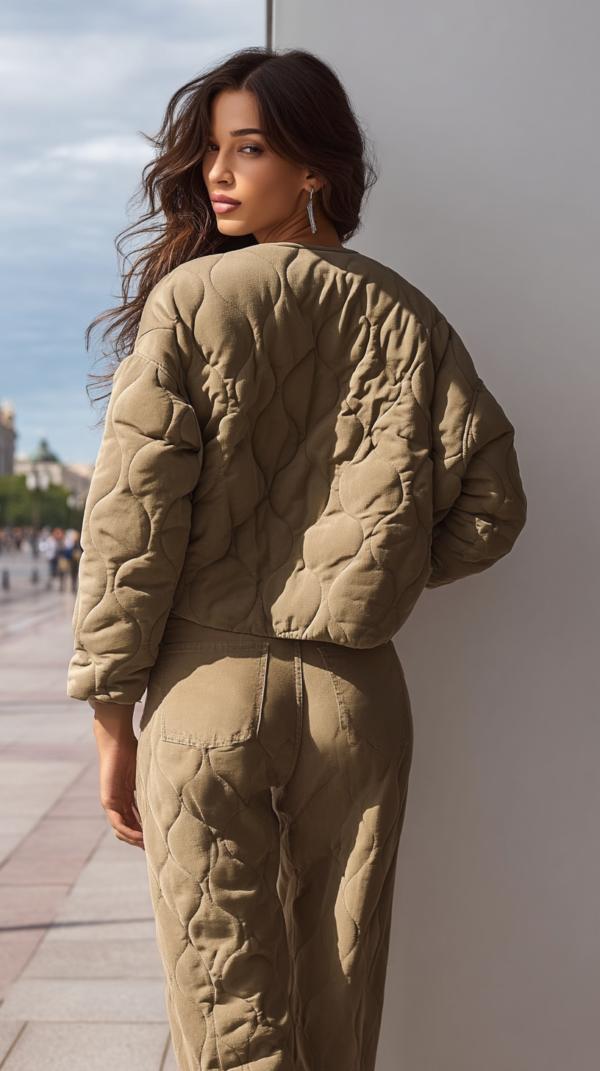 Chaqueta acolchada verde mujer | Stylicious (10)