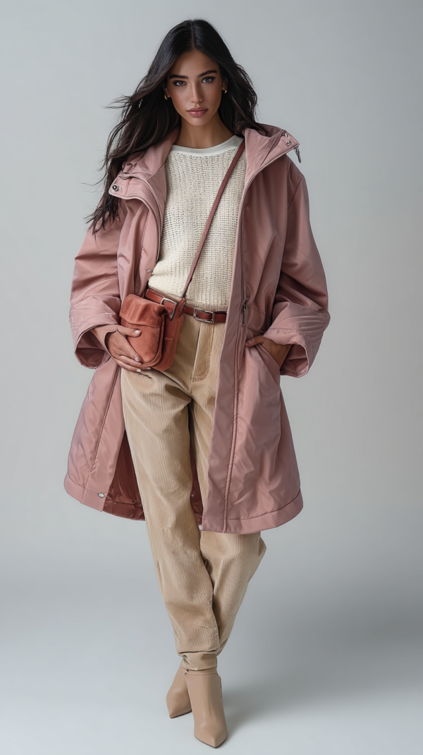 Parka rosa impermeable mujer | Stylicious (5)