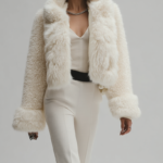 Chaqueta corta de pelo blanca | Stylicious (5)