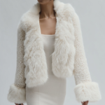 Chaqueta corta de pelo blanca | Stylicious (3)