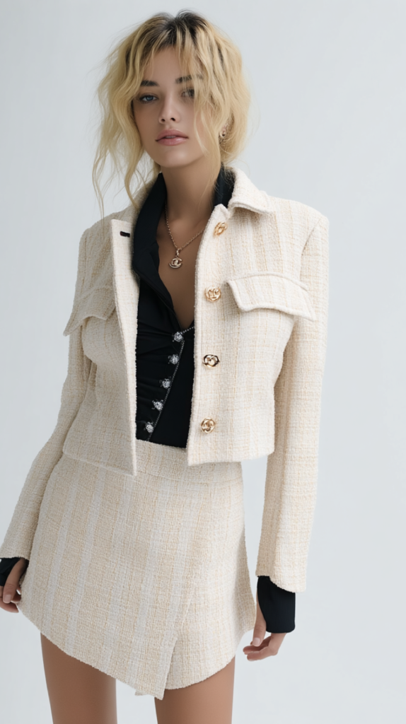 Blazer y falda Tweed