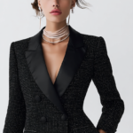 Vestido blazer de tweed negro | Stylicious (16)
