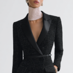 Vestido blazer de tweed negro | Stylicious (17)