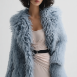 Abrigo de pelo azul mujer | Stylicious (7)