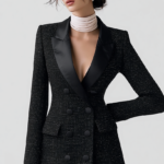 Vestido blazer de tweed negro | Stylicious (18)