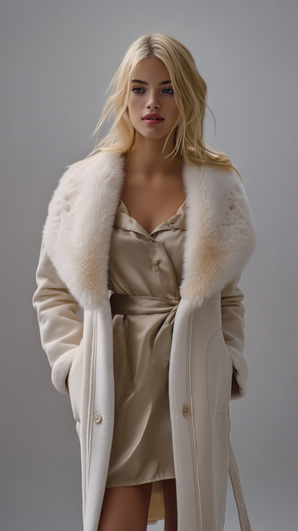 Abrigo de lana y pelo mujer | Stylicious (6)