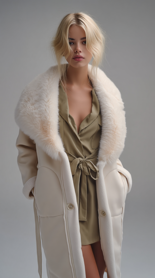 Abrigo de lana y pelo mujer | Stylicious (2)