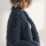 Abrigo de pelo azul mujer | Stylicious (9)
