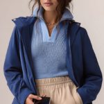 Parka corta impermeable azul marino | Stylicious (12)