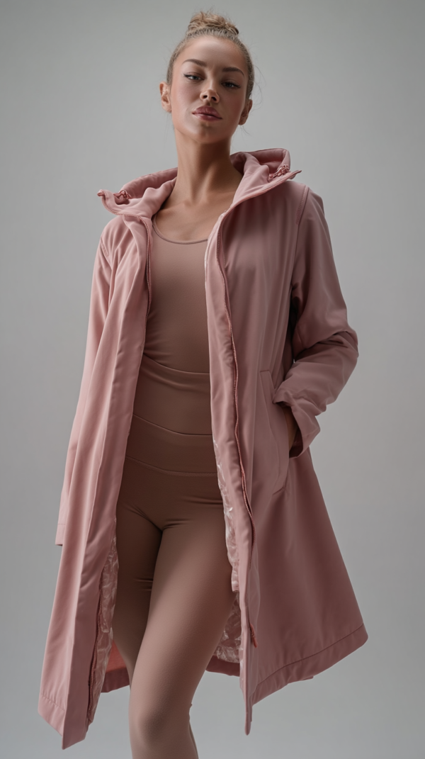 Parka rosa impermeable mujer | Stylicious (4)