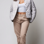 Chaqueta acolchada beige mujer | Stylicious (13)