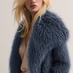 Abrigo de pelo azul mujer | Stylicious (7)