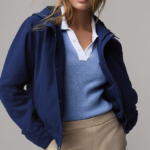 Parka corta impermeable azul marino | Stylicious (11)