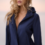 Parka corta impermeable azul marino | Stylicious (2)