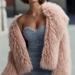 Abrigo de pelo nude mujer | Stylicious (8)