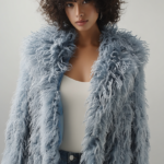 Abrigo de pelo azul mujer | Stylicious (11)