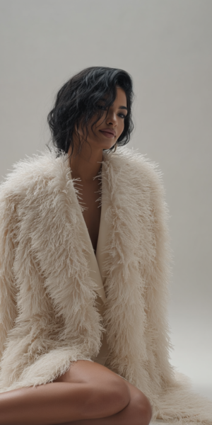 THE LUXE TEDDY COAT | Snow Edition