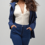 Parka corta impermeable azul marino | Stylicious (8)