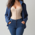 Parka corta impermeable azul marino | Stylicious (26)