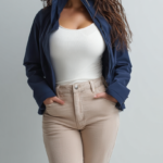Parka corta impermeable azul marino | Stylicious (9)